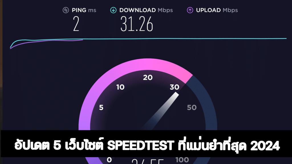 อัปเดต 5 เว็บไซต์ Speedtest ที่แม่นยำที่สุด 2024