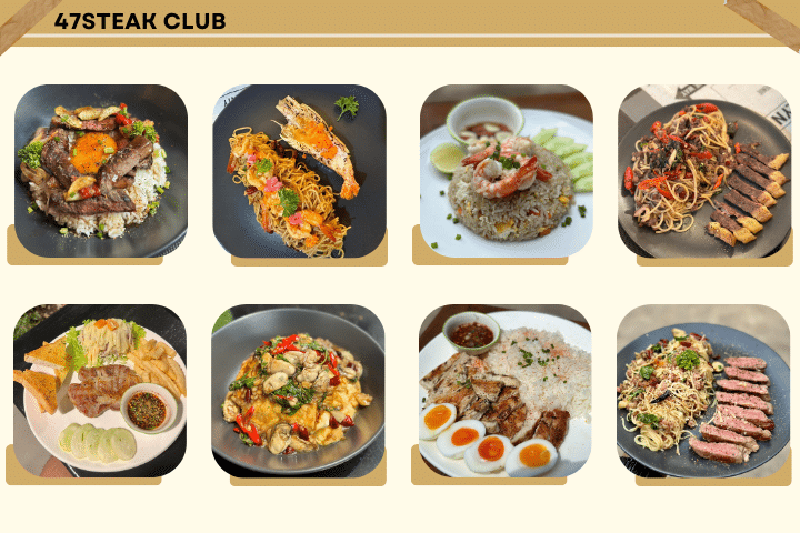 47Steak Club ขอนแก่น อร่อยครบทั้งสเต็กและอาหารจานเดี่ยว