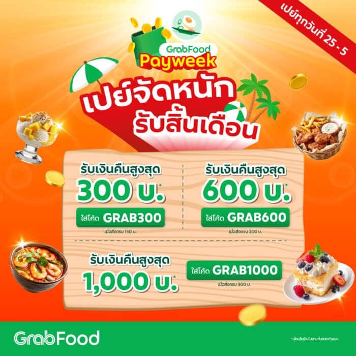 เงินคืนสูงสุด 1,000 บาท มีจริง!
