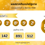 ผลสลากกินแบ่งรัฐบาลงวดวันที่ 1/8/2568 – ตรวจหวย