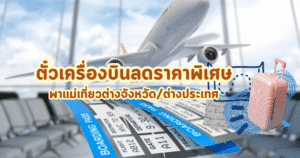 ตั๋วเครื่องบินลดราคาพิเศษ พาแม่เที่ยวต่างจังหวัด/ต่างประเทศ